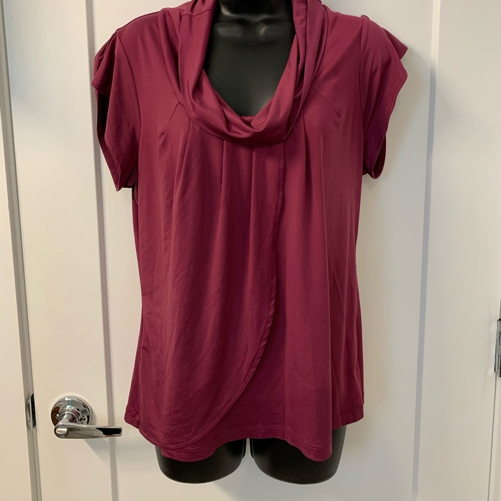 Purplish Pink Silky Blouse